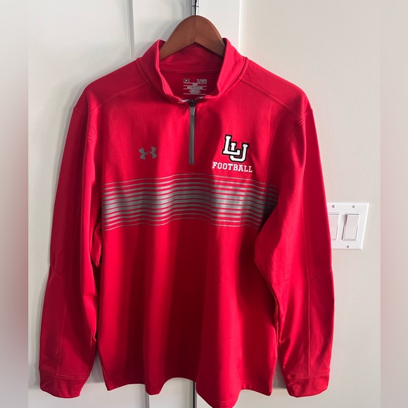 Under Armour Louisville University LU Football 1/4 Zip Pullover‎ Men’s XL - Picture 1 of 5
